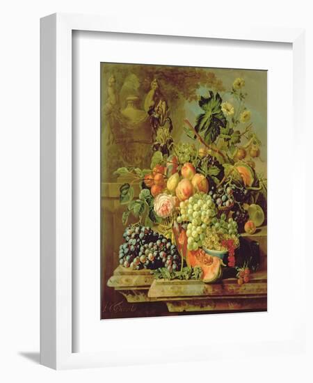 Still Life of Fruit-Johannes Hendrick Fredriks-Framed Giclee Print