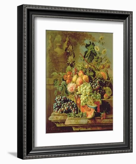 Still Life of Fruit-Johannes Hendrick Fredriks-Framed Giclee Print