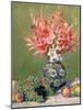 Still Life of Fruits and Flowers, 1889-Pierre-Auguste Renoir-Mounted Giclee Print