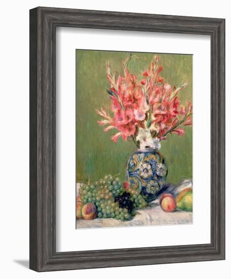 Still Life of Fruits and Flowers, 1889-Pierre-Auguste Renoir-Framed Giclee Print