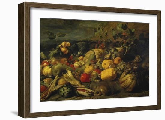 Still Life of Fruits and Vegetables, 1620s-Frans Snyders-Framed Giclee Print