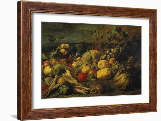 Still Life of Fruits and Vegetables, 1620s-Frans Snyders-Framed Giclee Print