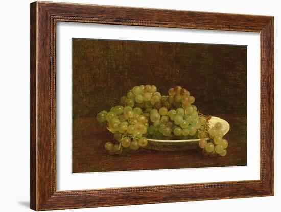 Still Life of Grapes, 1890-Henri Fantin-Latour-Framed Giclee Print