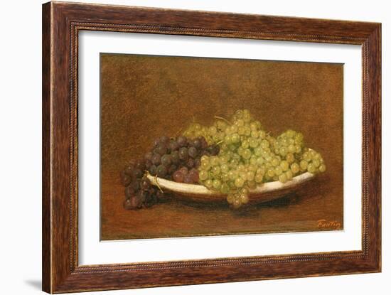 Still Life of Grapes, C.1894-Henri Fantin-Latour-Framed Giclee Print