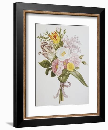 Still Life of Lilacs, Roses, Buttercups and Lilies of the Valley by Jean Louis Prevost-Bettmann-Framed Giclee Print