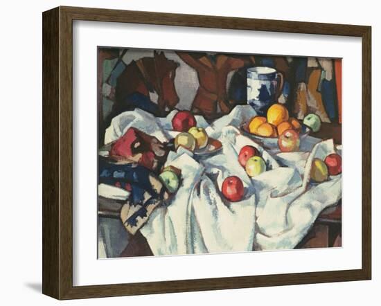 Still Life of Oranges and Apples-Samuel John Peploe-Framed Giclee Print