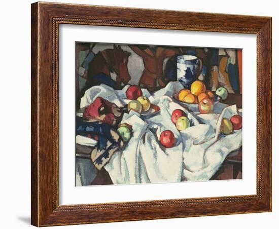 Still Life of Oranges and Apples-Samuel John Peploe-Framed Giclee Print