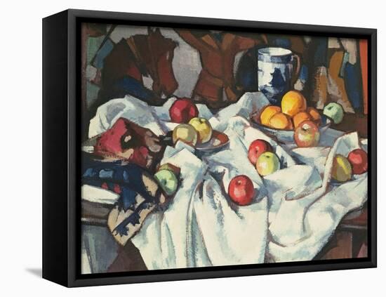 Still Life of Oranges and Apples-Samuel John Peploe-Framed Premier Image Canvas