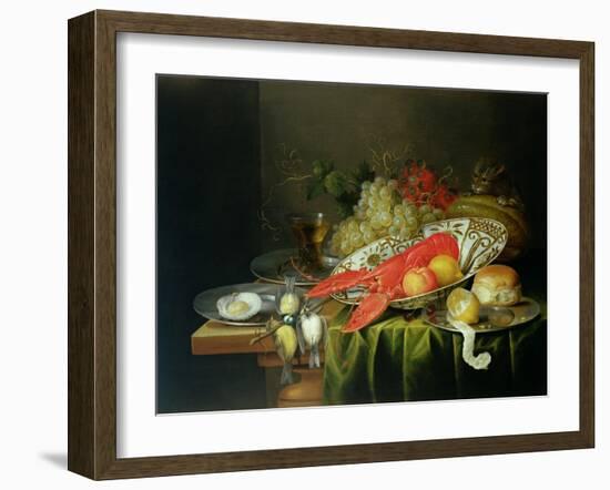 Still Life of Oysters and Lobsters-Reynier van Gherwen-Framed Giclee Print