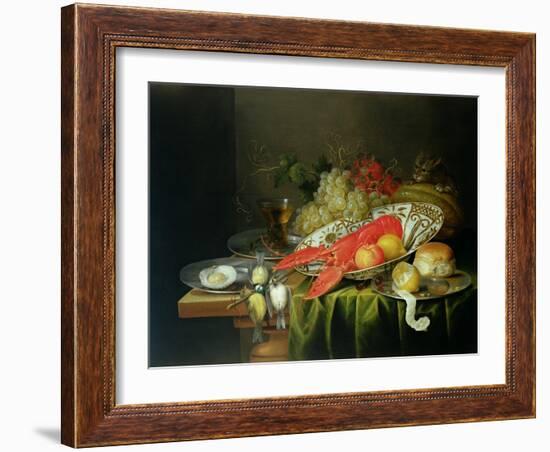 Still Life of Oysters and Lobsters-Reynier van Gherwen-Framed Giclee Print