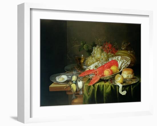 Still Life of Oysters and Lobsters-Reynier van Gherwen-Framed Giclee Print