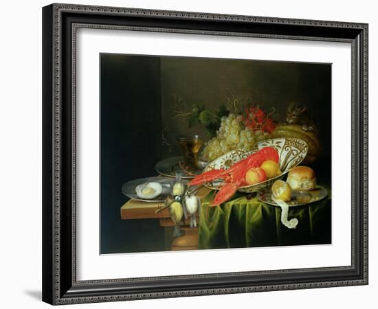 Still Life of Oysters and Lobsters-Reynier van Gherwen-Framed Giclee Print