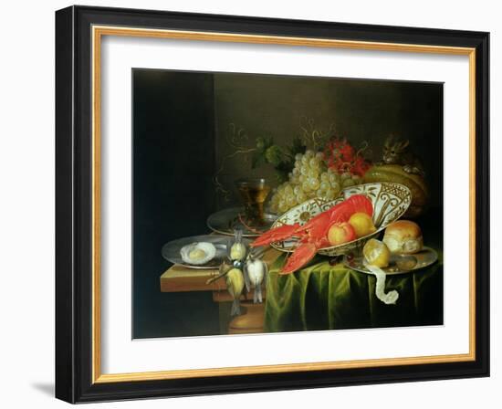 Still Life of Oysters and Lobsters-Reynier van Gherwen-Framed Giclee Print