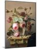 Still Life of Pink Roses in a Glass Vase-Hans Hermann-Mounted Giclee Print