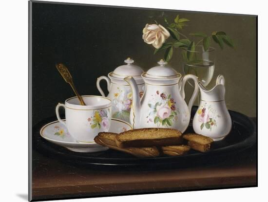 Still Life of Porcelain and Biscuits, 1872-George Forster-Mounted Giclee Print