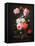 Still Life of Roses, a Carnation, Convolvulus and a Tulip in a Glass Vase-Nicolaes van Veerendael-Framed Premier Image Canvas