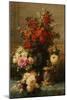 Still Life of Roses and Other Flowers-Jean Baptiste Claude Robie-Mounted Giclee Print