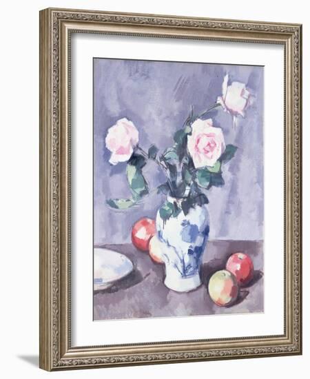 Still Life of Roses in a Blue and White Vase-Samuel John Peploe-Framed Giclee Print