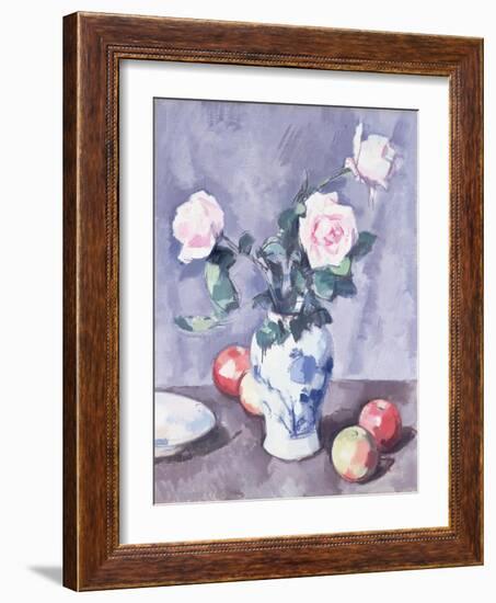 Still Life of Roses in a Blue and White Vase-Samuel John Peploe-Framed Giclee Print