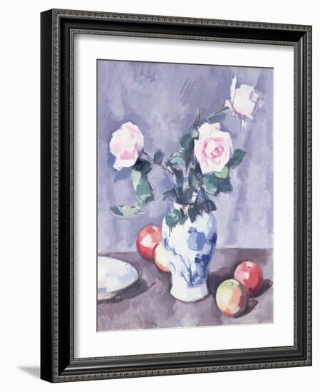 Still Life of Roses in a Blue and White Vase-Samuel John Peploe-Framed Giclee Print