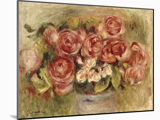 Still Life of Roses in a Vase, 1880s and 1890s-Pierre-Auguste Renoir-Mounted Giclee Print