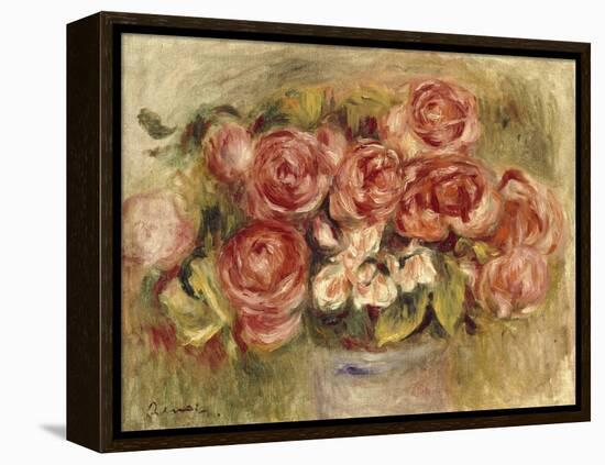 Still Life of Roses in a Vase, 1880s and 1890s-Pierre-Auguste Renoir-Framed Premier Image Canvas