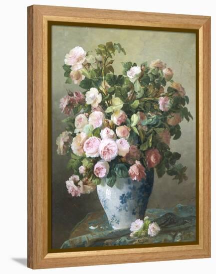 Still Life of Roses-Pierre Gontier-Framed Premier Image Canvas