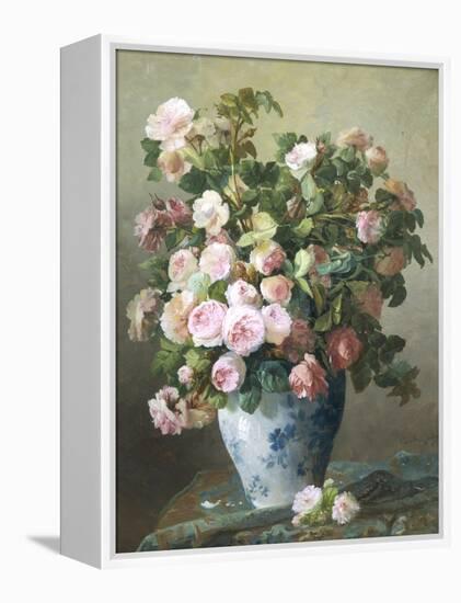 Still Life of Roses-Pierre Gontier-Framed Premier Image Canvas