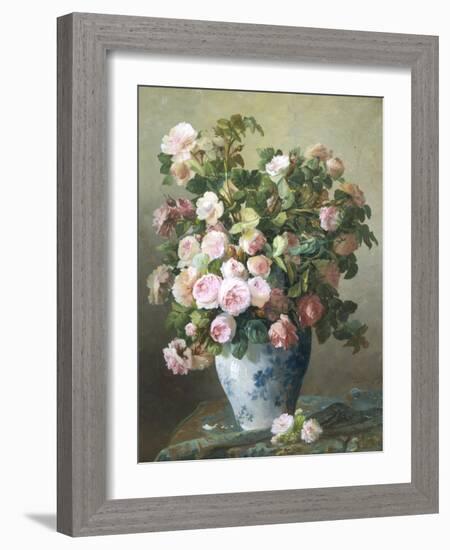 Still Life of Roses-Pierre Gontier-Framed Giclee Print