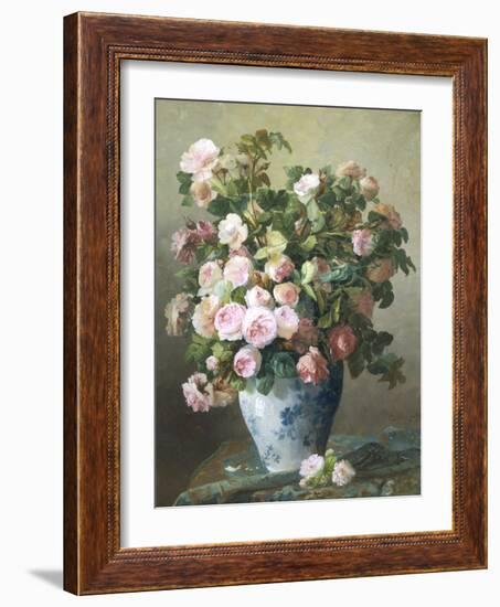 Still Life of Roses-Pierre Gontier-Framed Giclee Print