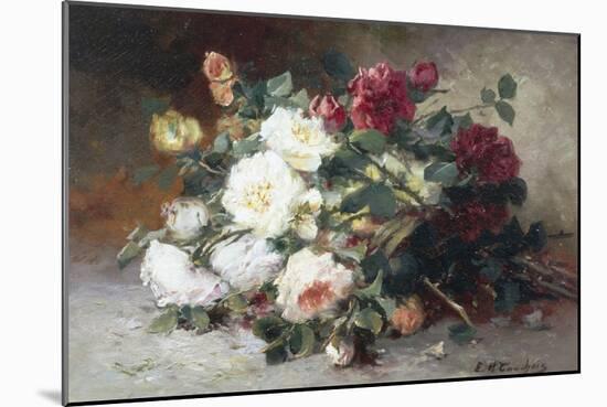 Still Life of Roses-Eugene Henri Cauchois-Mounted Giclee Print