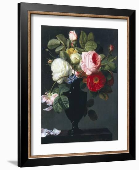 Still Life of Roses-Antoine Berjon-Framed Giclee Print