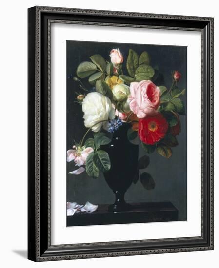 Still Life of Roses-Antoine Berjon-Framed Giclee Print