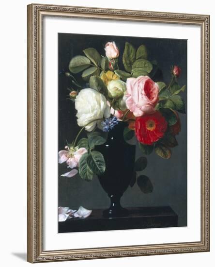 Still Life of Roses-Antoine Berjon-Framed Giclee Print