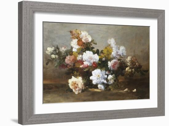 Still Life of Roses-Eugene Petit-Framed Giclee Print