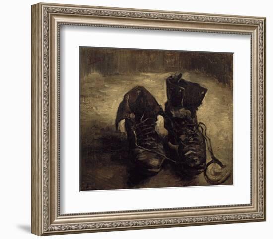 Still Life of Shoes-Vincent van Gogh-Framed Art Print