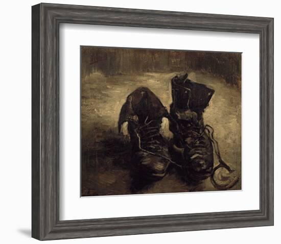 Still Life of Shoes-Vincent van Gogh-Framed Art Print