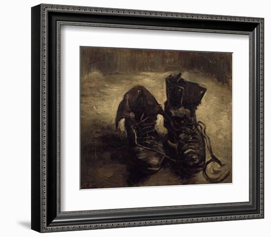 Still Life of Shoes-Vincent van Gogh-Framed Art Print