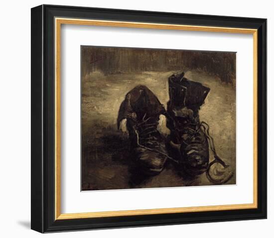 Still Life of Shoes-Vincent van Gogh-Framed Art Print