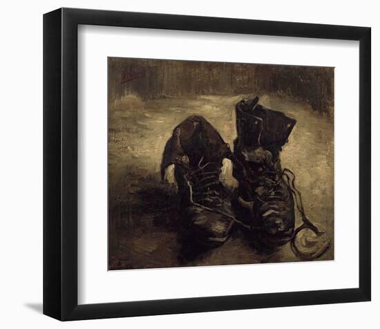 Still Life of Shoes-Vincent van Gogh-Framed Art Print