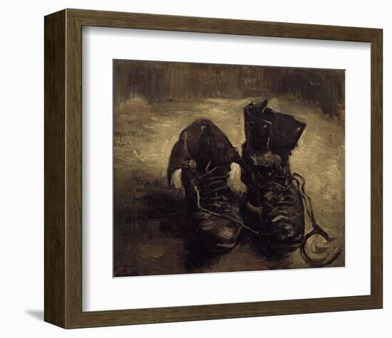 Still Life of Shoes-Vincent van Gogh-Framed Art Print