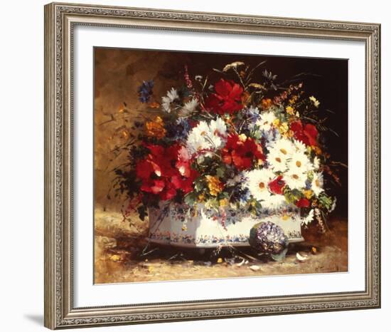 Still Life of Spring Flowers-Eugene Cauchois-Framed Giclee Print