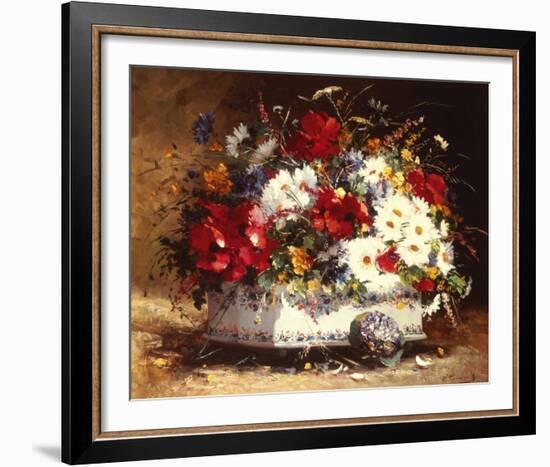 Still Life of Spring Flowers-Eugene Cauchois-Framed Giclee Print