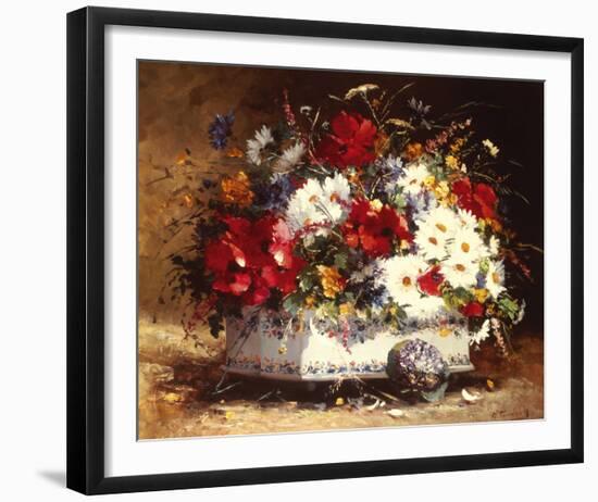 Still Life of Spring Flowers-Eugene Cauchois-Framed Giclee Print