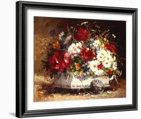 Still Life of Spring Flowers-Eugene Cauchois-Framed Giclee Print