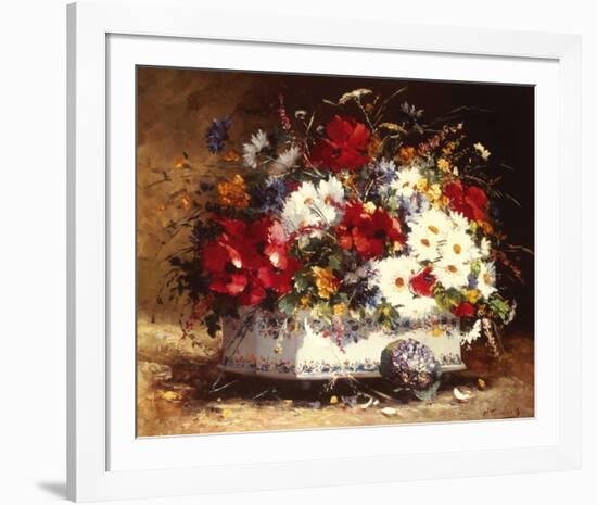 Still Life of Spring Flowers-Eugene Cauchois-Framed Giclee Print