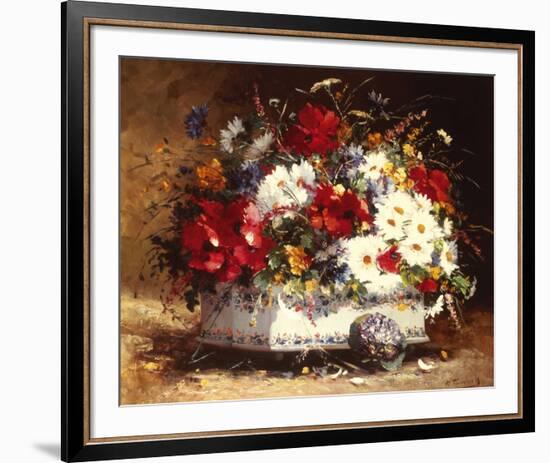 Still Life of Spring Flowers-Eugene Cauchois-Framed Giclee Print