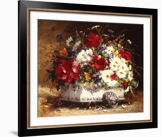 Still Life of Spring Flowers-Eugene Cauchois-Framed Giclee Print