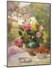 Still Life of Summer Flowers and Fruit-Marie Felix Hippolyte-Lucas-Mounted Giclee Print