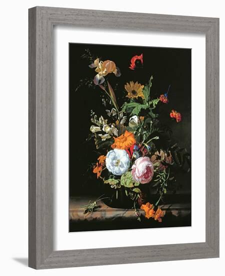 Still Life of Summer Flowers-Rachel Ruysch-Framed Giclee Print